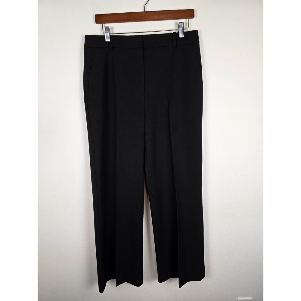 Reiss‎ Black Wide Leg Tailored Trousers Pants Womens Size 10